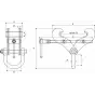 Schéma Pince à poutre - griffe Superclamp 2T à 15T