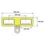 Bloc de levage pour fourches de gerbeur - CMU de 1 à 5 tonnes