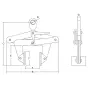 Pince pour levage/Grappin à blocs REMA CBKN - CMU: 500kg à 3T - Visuel 2