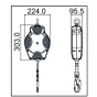 Antichute à rappel automatique - sangle - 12m
