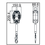 Antichute à rappel automatique - sangle - 6m