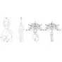 Pince tôle levage vertical - REMA CU-H - dureté 485 HB - CMU: 750kg à 6T - Ouverture de 0 à 32mm Visuel 2