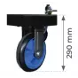 roue Chariot plastique avec dossier rabattable - CP 