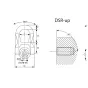 schéma Anneau de levage articulé DSR - CMU de 400kg à 8,5T