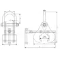 Pince superclamp pour rail chemin de fer-R1 R2- CMU:  3T-5T Visuel 2