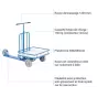 TROTTINETTE INDUSTRIELLE À PLATEFORME - CHARGE 150 KG