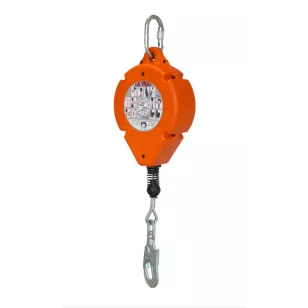 Stop Chute Automatique 15m – Dispositif Anti-Chute à Rappel 3-20m, Charge 150 Kg, Harnais Sécurité Toiture, Travail En Hauteur Vert